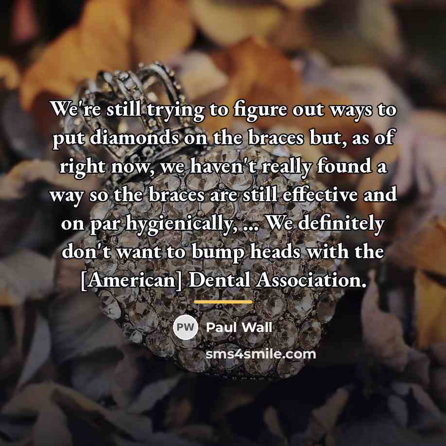“We're still trying to figure out ways to put diamonds…” quote by Paul Wall