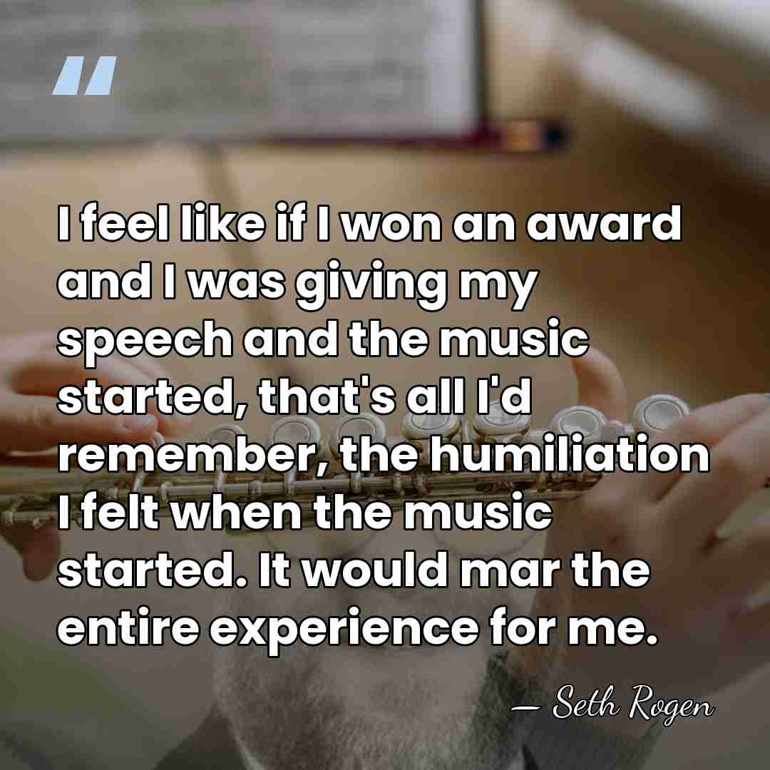 I feel like if I won an award and I was giving&hellip; - Seth Rogen