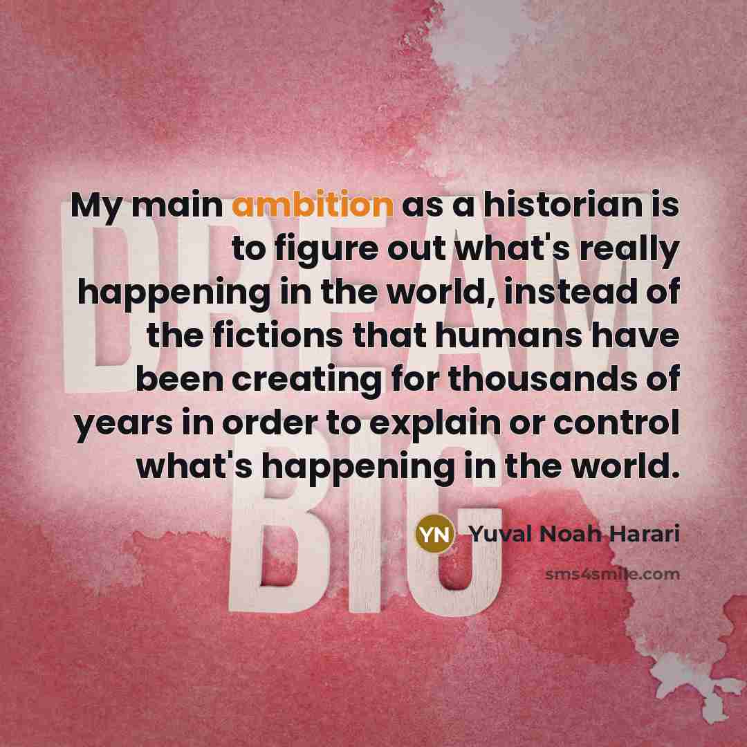 “My main ambition as a historian is to figure out…” quote by Yuval Noah Harari