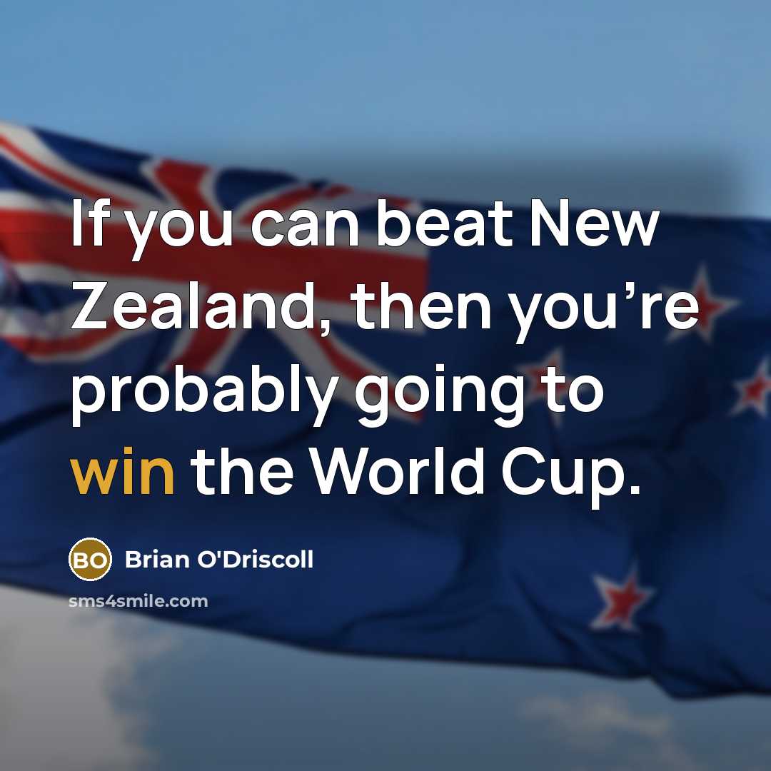 “If you can beat New Zealand, then you're probably going…” quote by Brian O'Driscoll