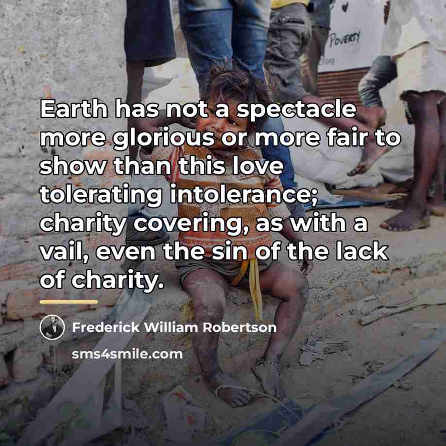 “Earth has not a spectacle more glorious or more fair…” quote by Frederick William Robertson
