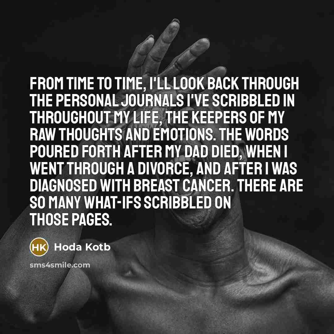 “From time to time, I'll look back through the personal…” quote by Hoda Kotb