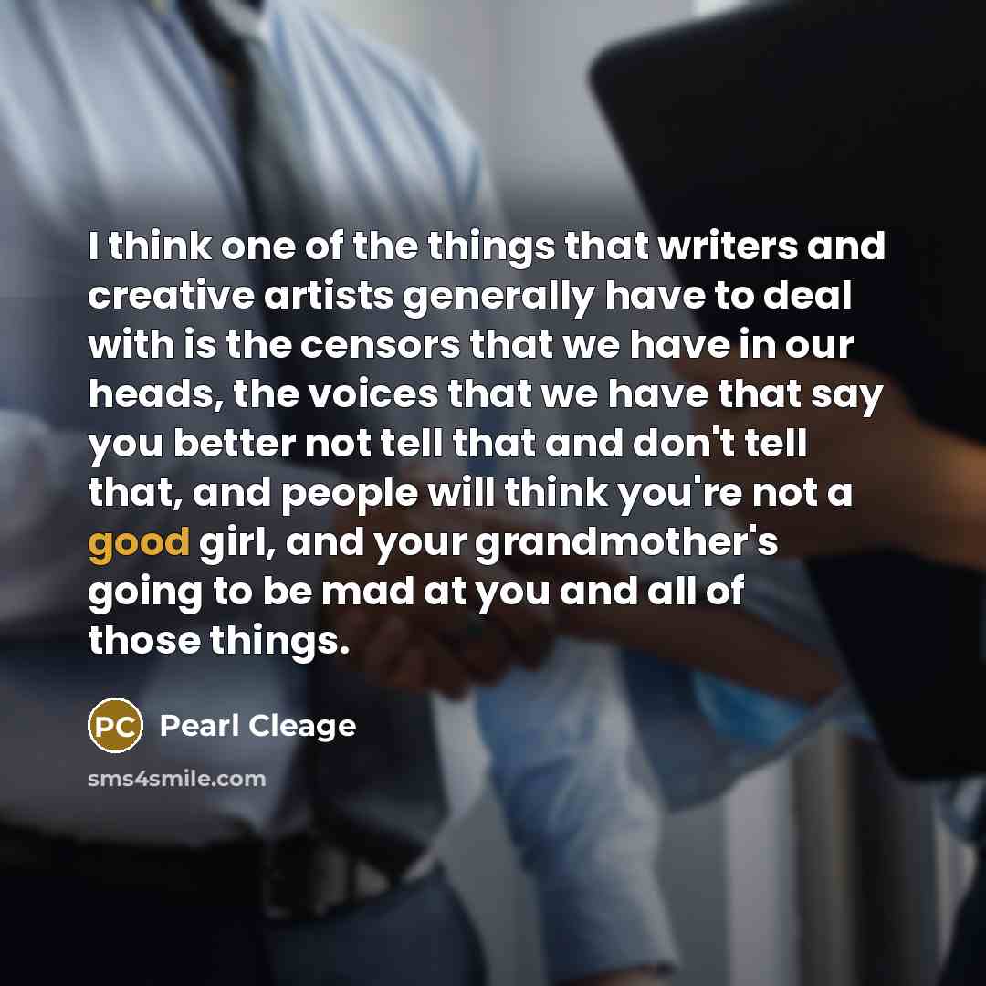 “I think one of the things that writers and creative…” quote by Pearl Cleage