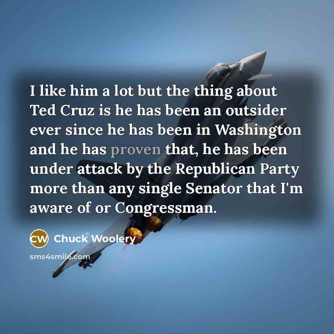 “I like him a lot but the thing about Ted…” quote by Chuck Woolery