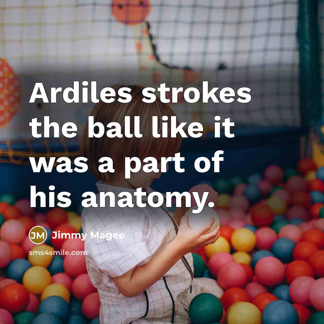 “Ardiles strokes the ball like it was a part of…” quote by Jimmy Magee