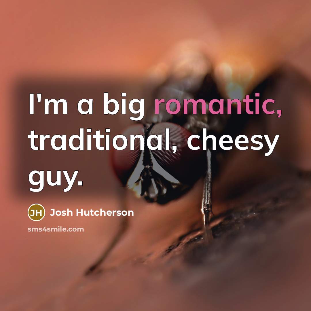“I'm a big romantic, traditional, cheesy guy.…” quote by Josh Hutcherson