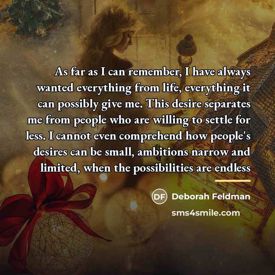 “As far as I can remember, I have always wanted…” quote by Deborah Feldman