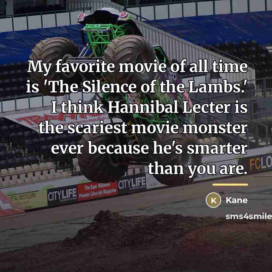 “My favorite movie of all time is 'The Silence of…” quote by Kane