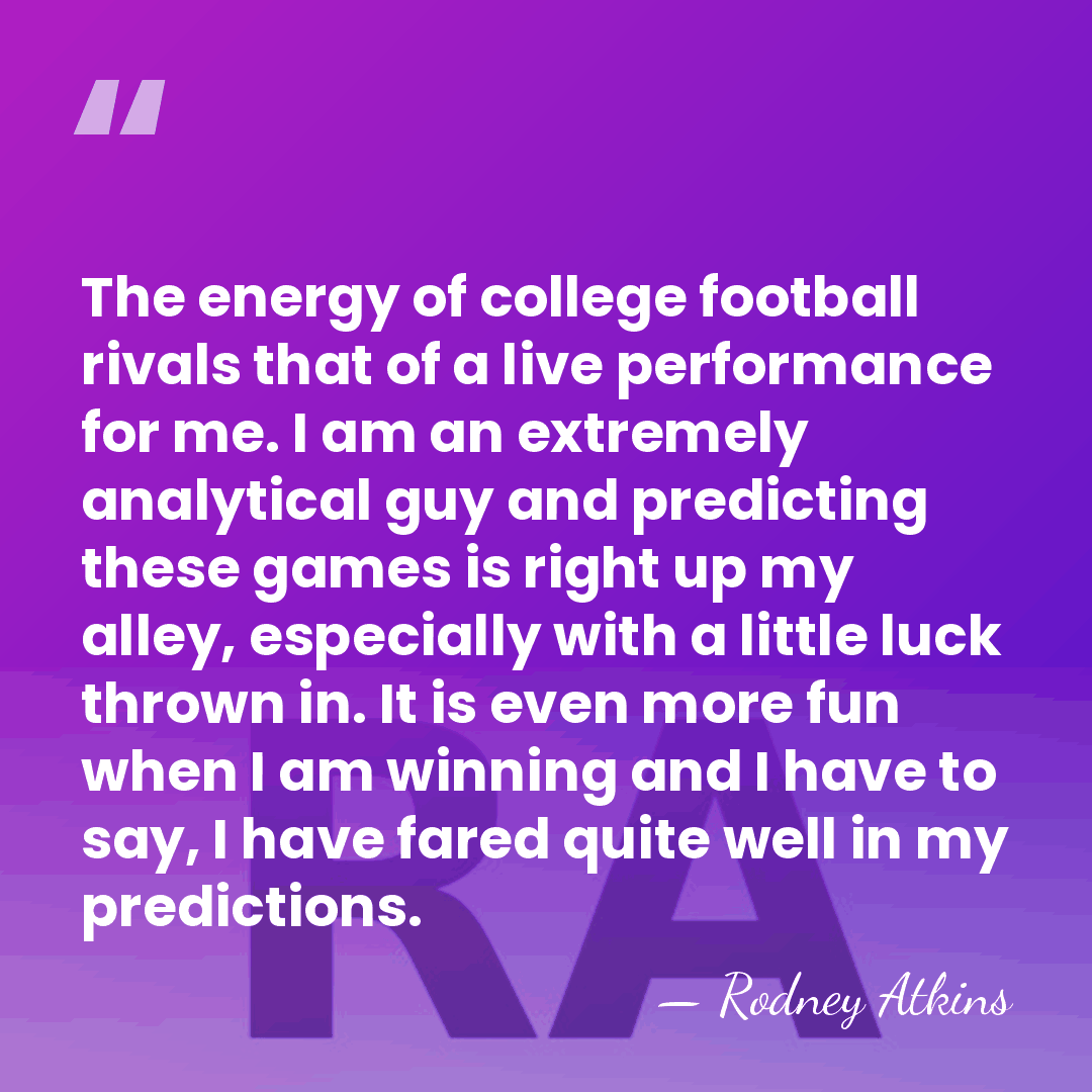 The energy of college football rivals that of a live performance for&hellip; - Rodney Atkins