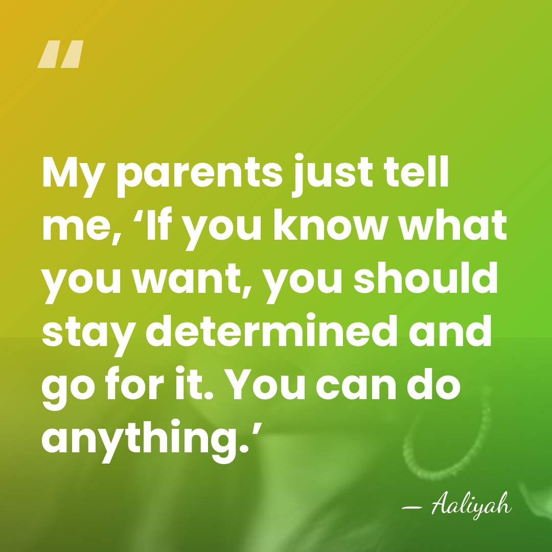 My parents just tell me, ‘If you know what you want, you&hellip; - Aaliyah