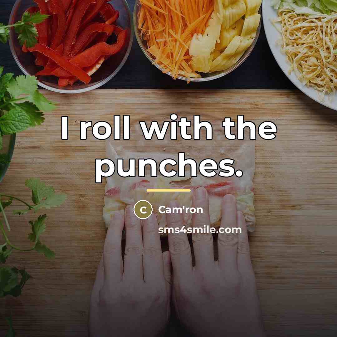 “I roll with the punches.…” quote by Cam'ron