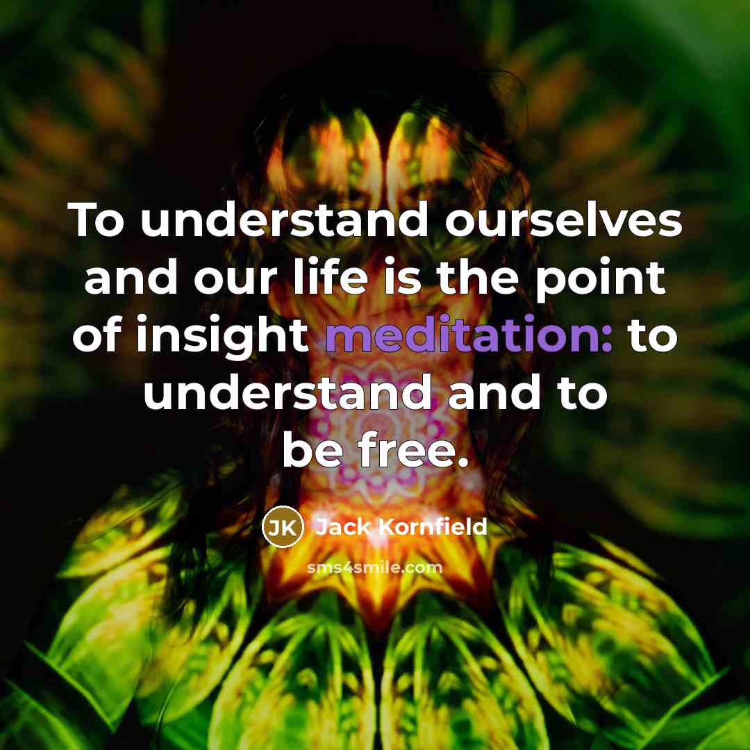 “To understand ourselves and our life is the point of…” quote by Jack Kornfield