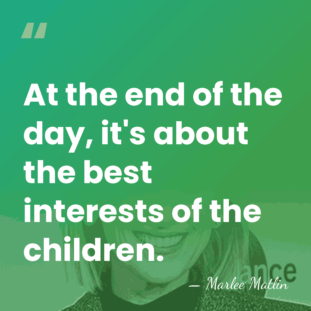 At the end of the day, it's about the best interests of&hellip; - Marlee Matlin