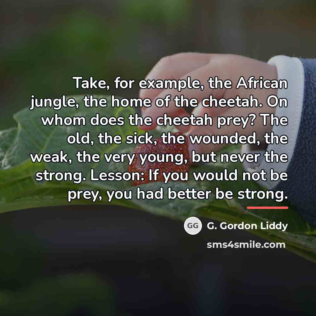 “Take, for example, the African jungle, the home of the…” quote by G. Gordon Liddy