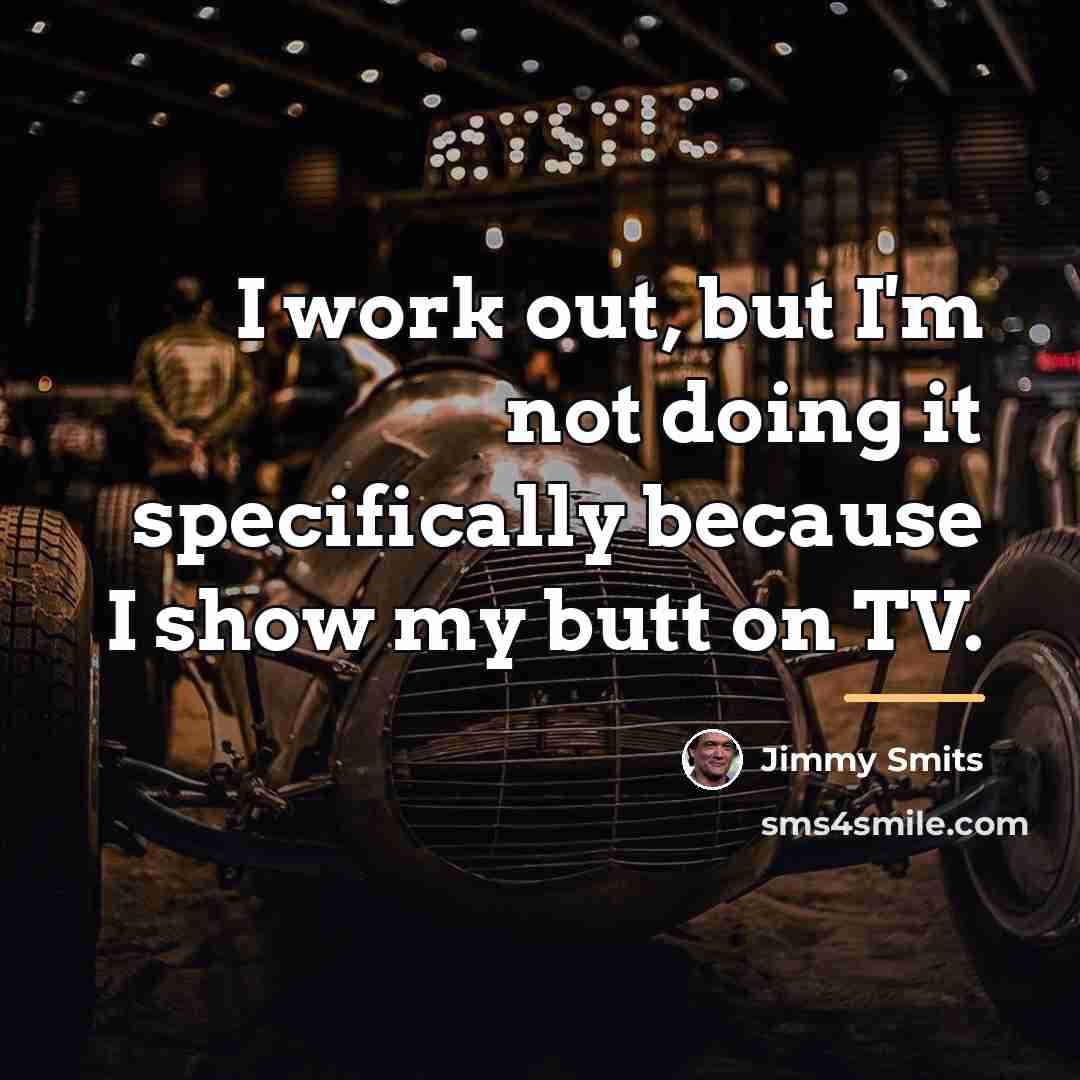 “I work out, but I'm not doing it specifically because…” quote by Jimmy Smits