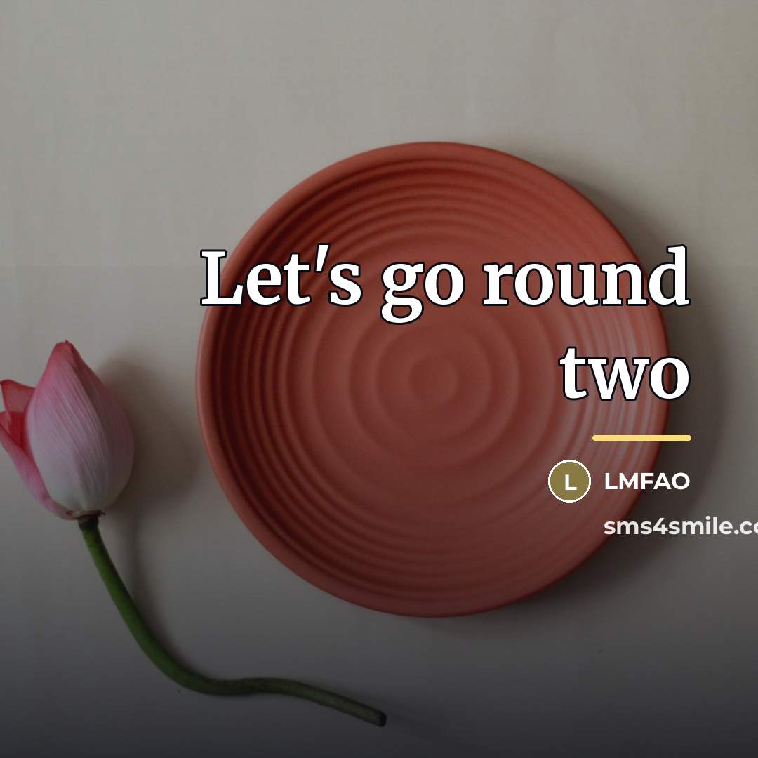 “Let's go round two…” quote by LMFAO