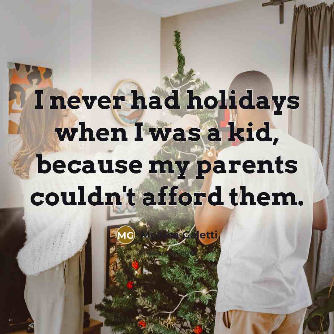 “I never had holidays when I was a kid, because…” quote by Monica Galetti