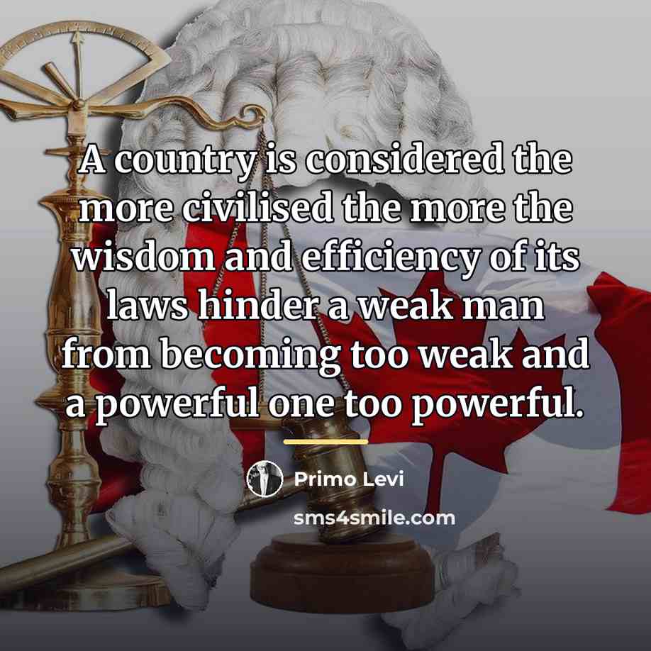 “A country is considered the more civilised the more the…” quote by Primo Levi