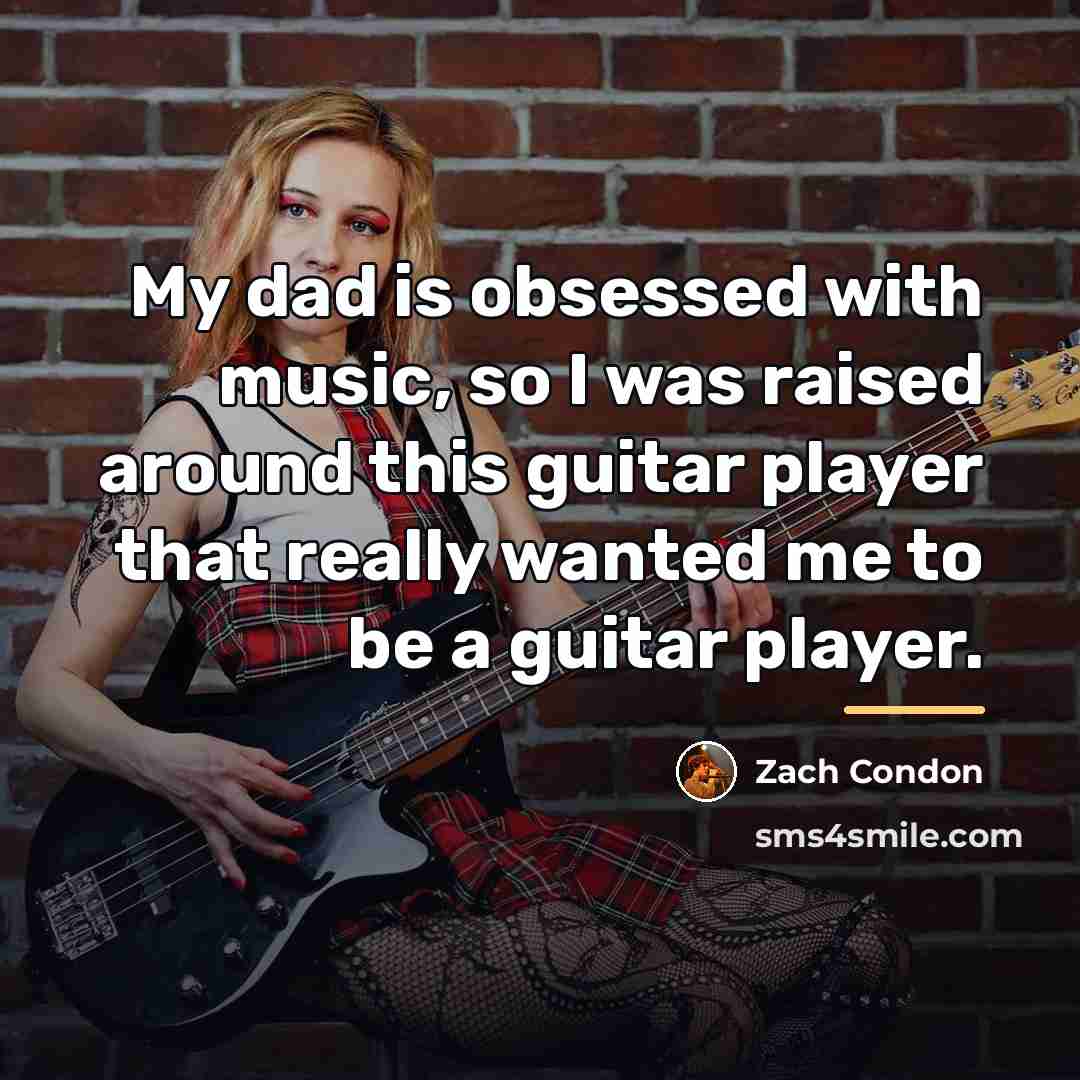“My dad is obsessed with music, so I was raised…” quote by Zach Condon