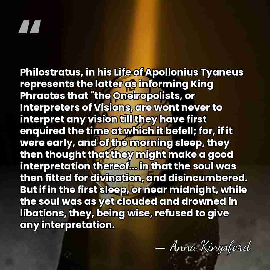 Philostratus, in his Life of Apollonius Tyaneus represents the latter as informing&hellip; - Anna Kingsford