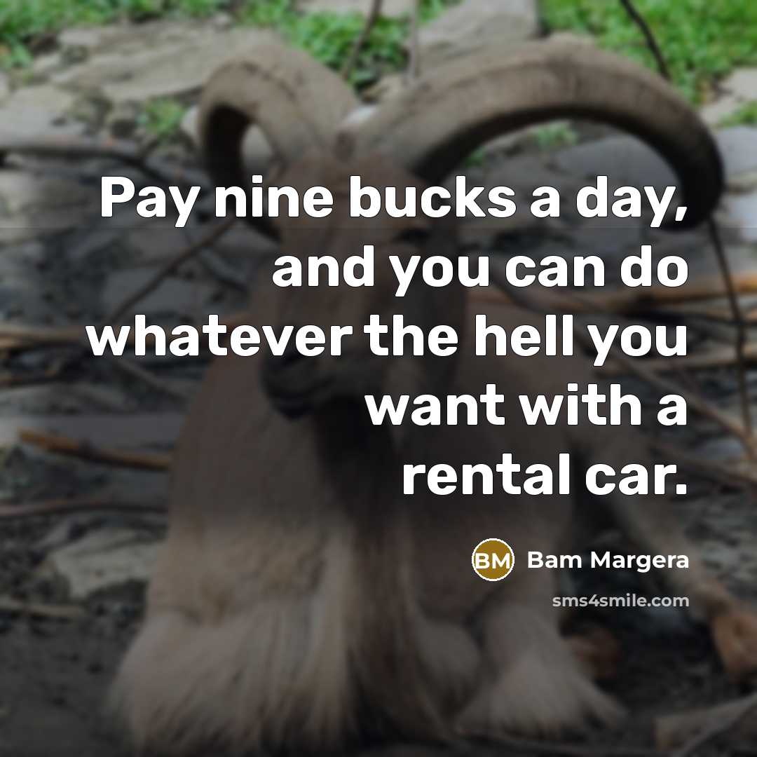 “Pay nine bucks a day, and you can do whatever…” quote by Bam Margera