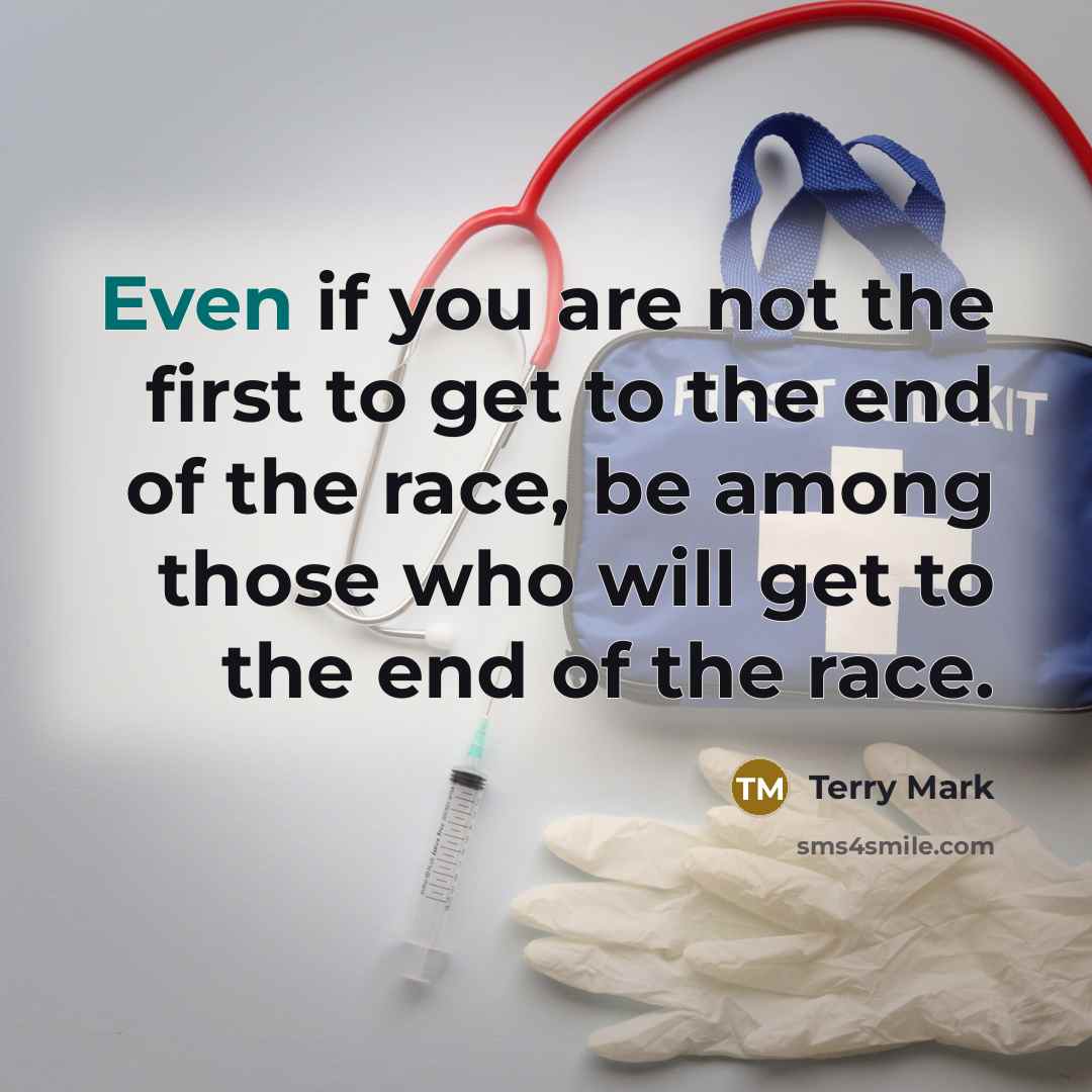 “Even if you are not the first to get to…” quote by Terry Mark