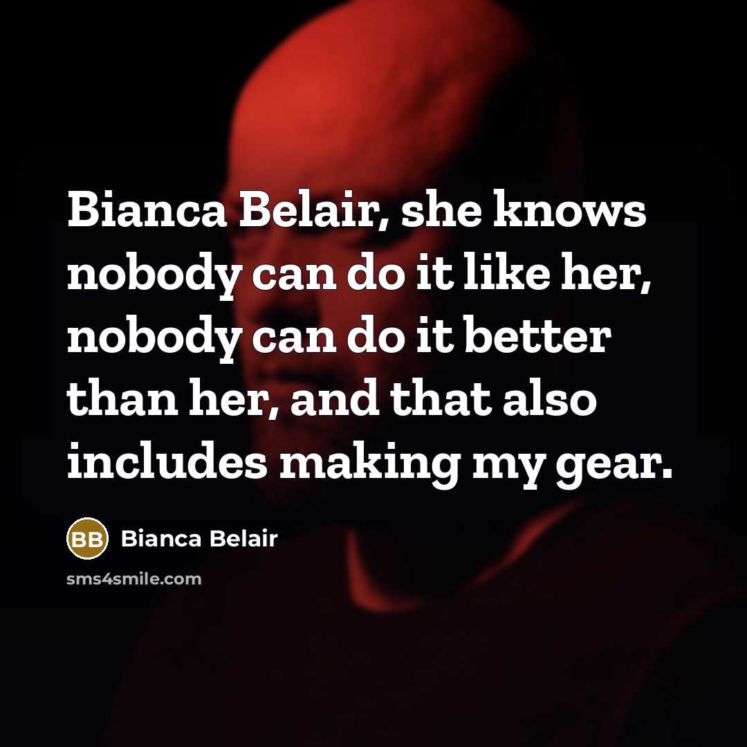 “Bianca Belair, she knows nobody can do it like her,…” quote by Bianca Belair