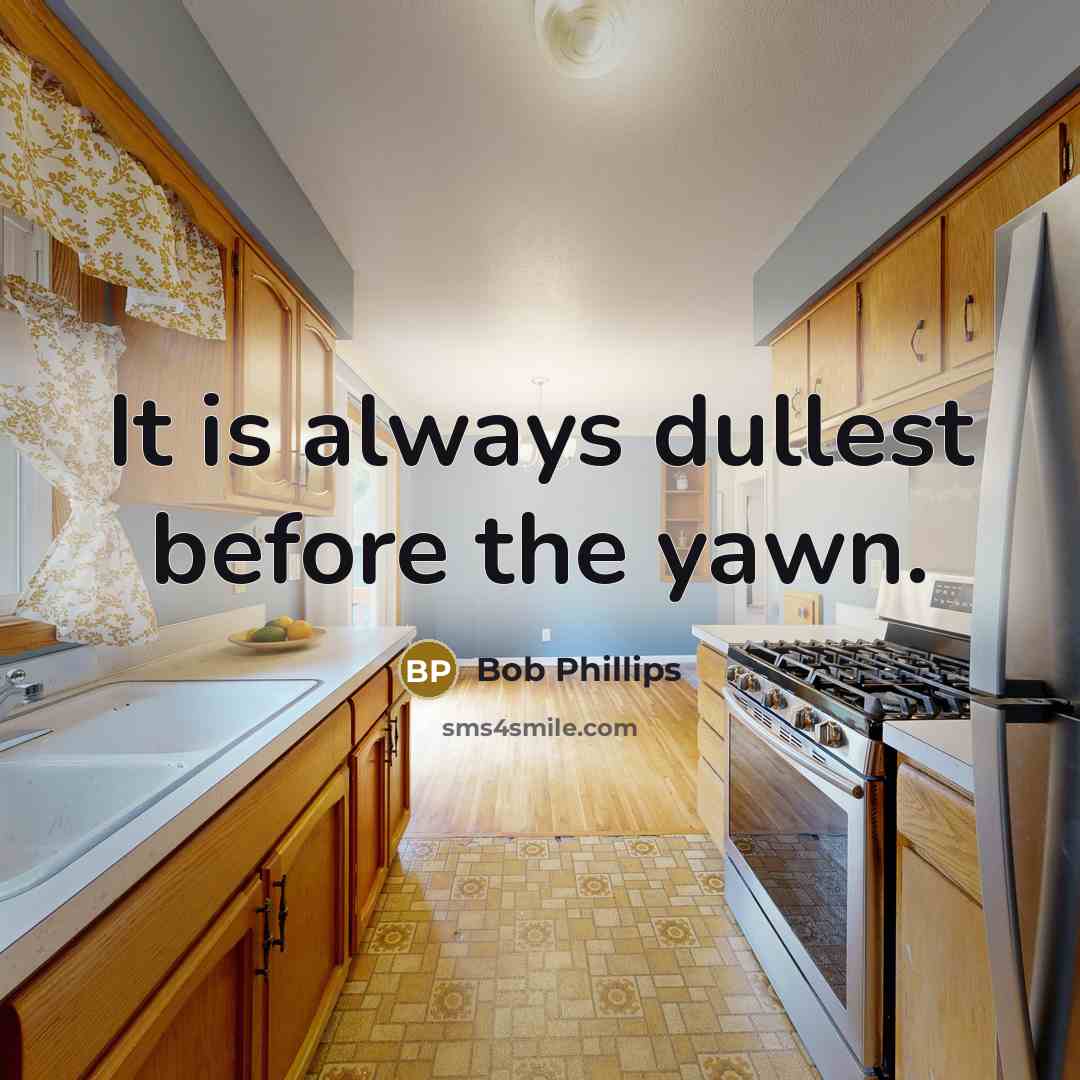 “It is always dullest before the yawn.” quote by Bob Phillips