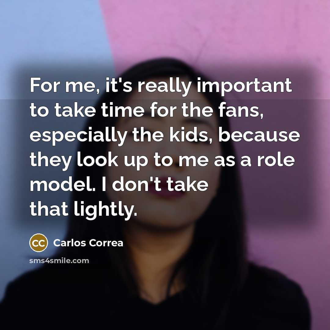 “For me, it's really important to take time for the…” quote by Carlos Correa