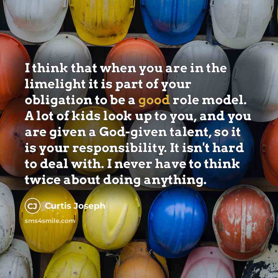 “I think that when you are in the limelight it…” quote by Curtis Joseph