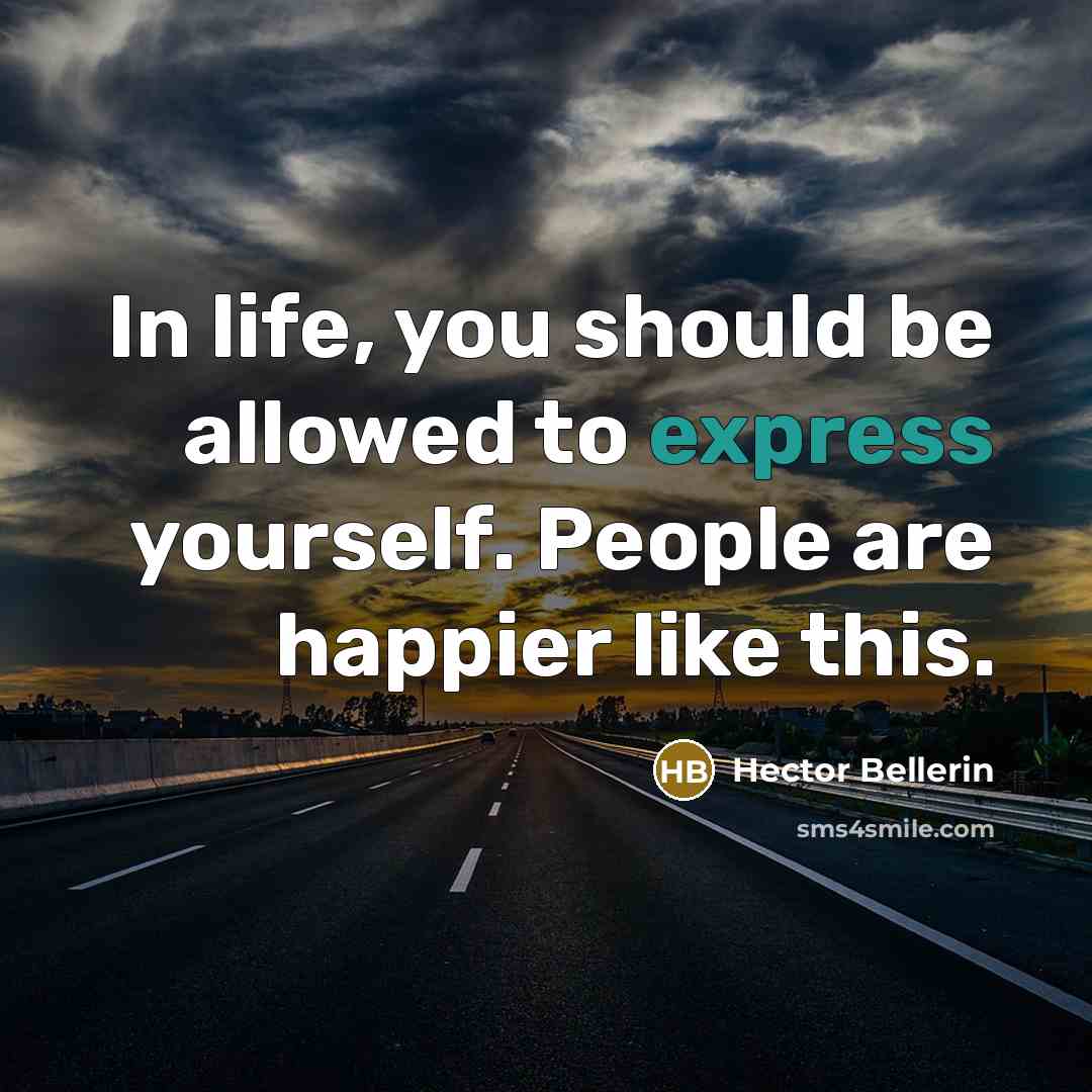 “In life, you should be allowed to express yourself. People…” quote by Hector Bellerin