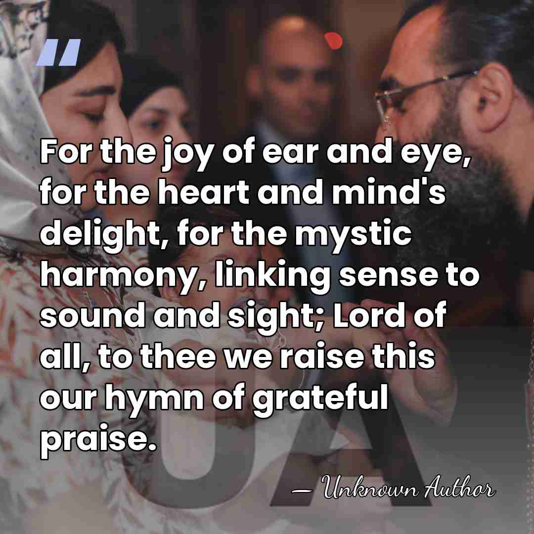 For the joy of ear and eye, for the heart and mind's&hellip; - Folliott Sandford Pierpoint