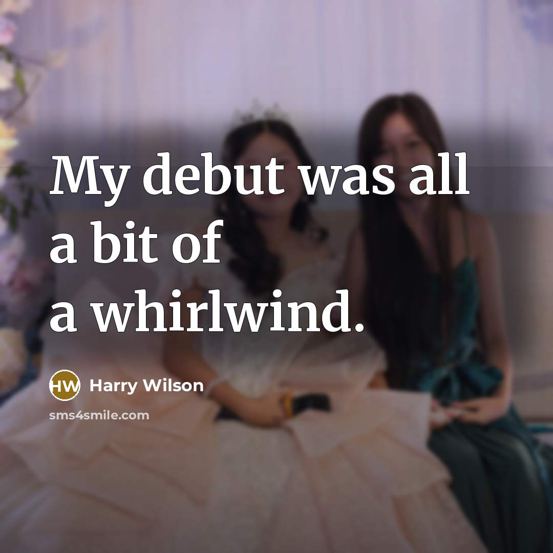 “My debut was all a bit of a whirlwind.…” quote by Harry Wilson