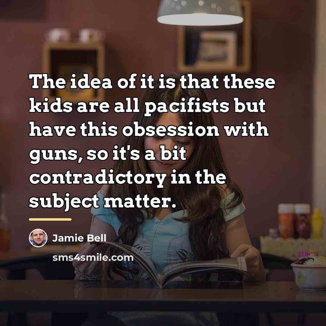 “The idea of it is that these kids are all…” quote by Jamie Bell