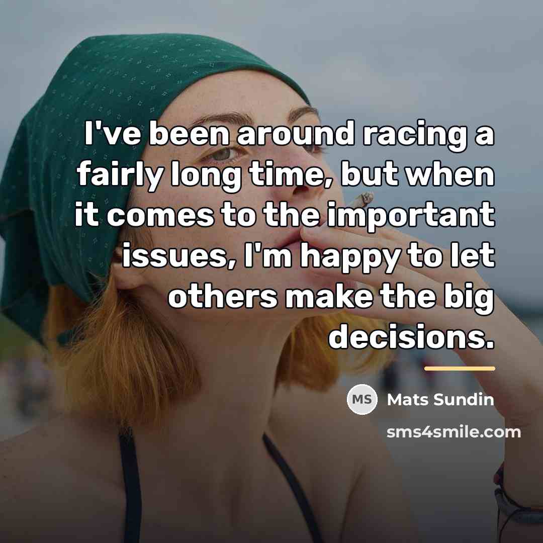 “I've been around racing a fairly long time, but when…” quote by Mats Sundin