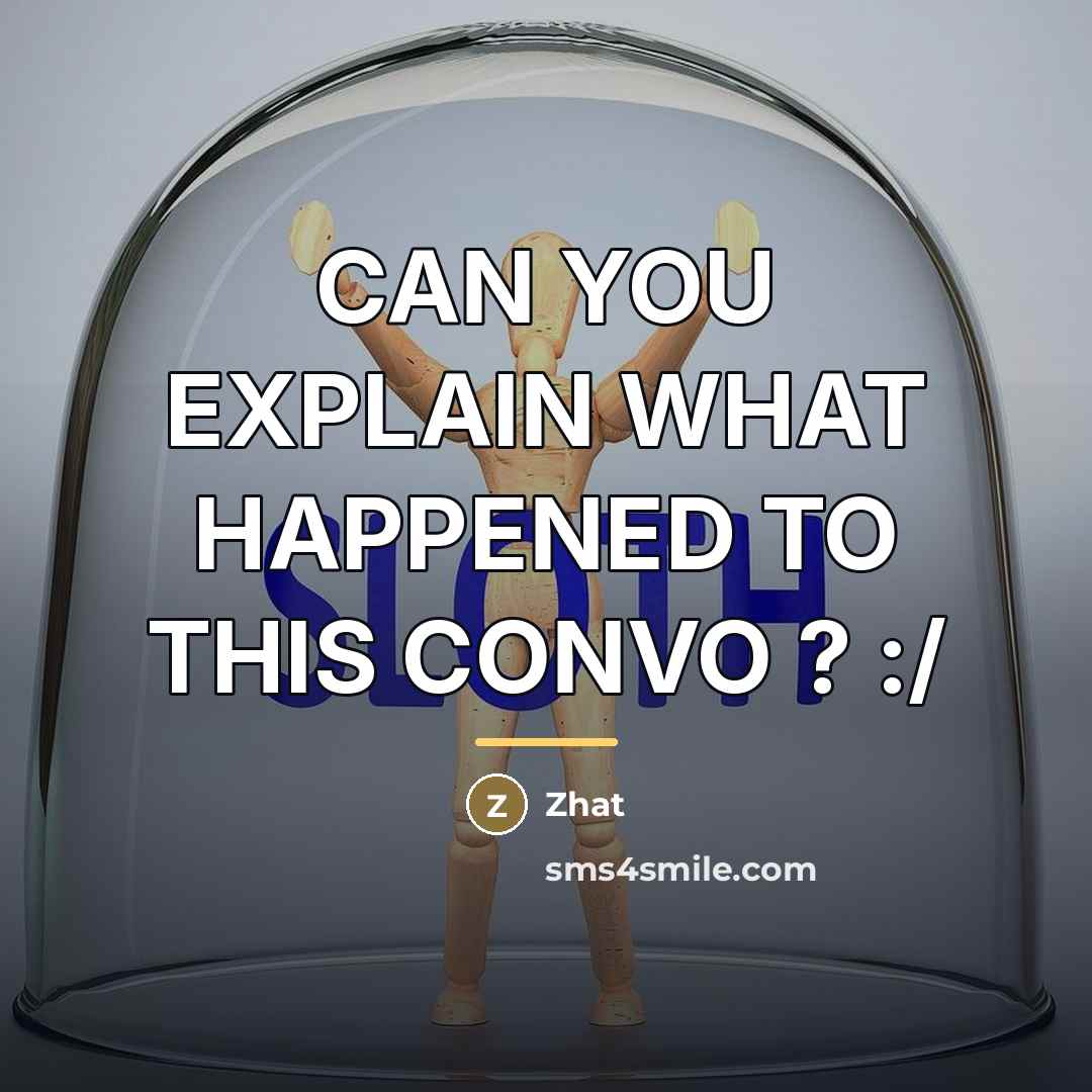 “CAN YOU EXPLAIN WHAT HAPPENED TO THIS CONVO ? :/…” quote by Zhat