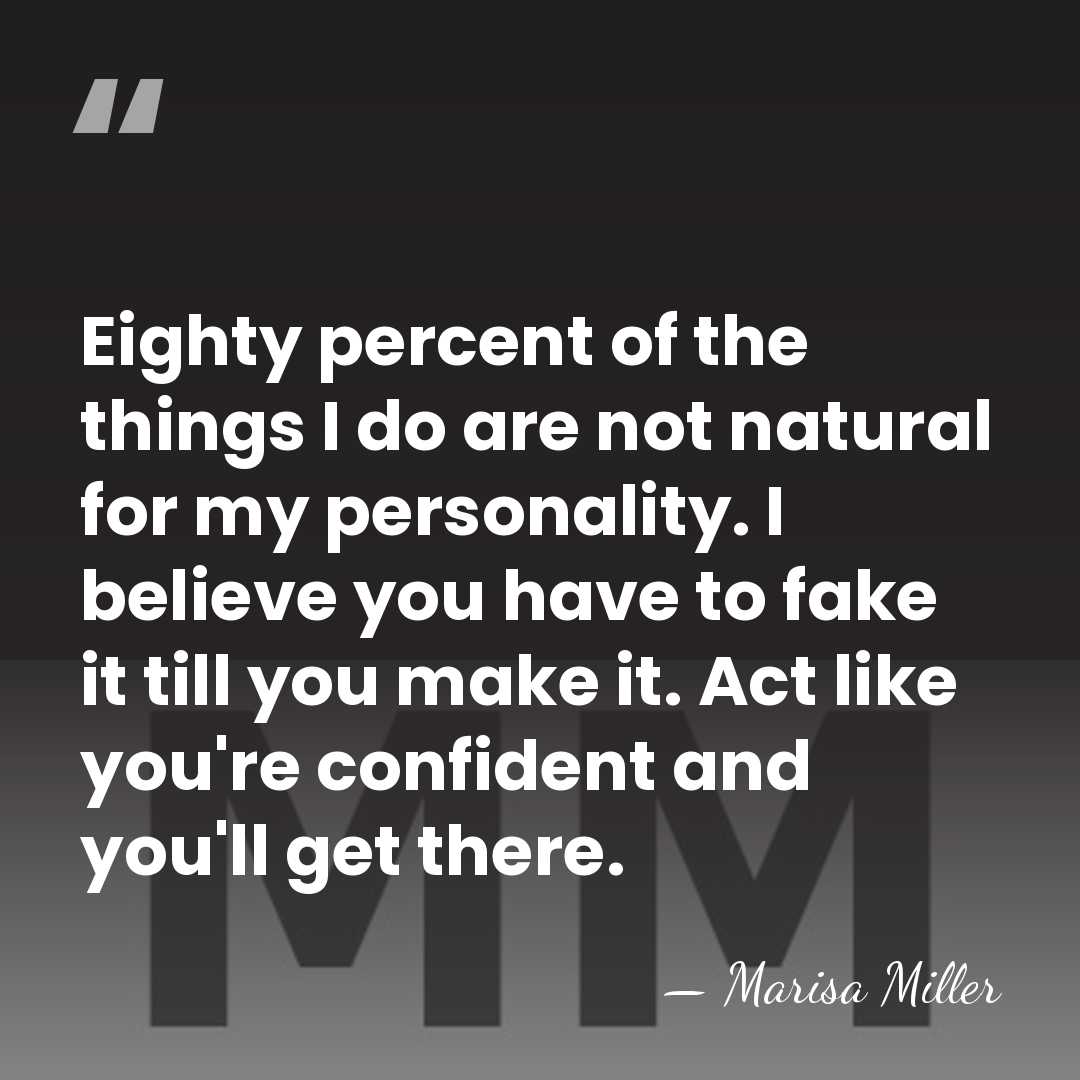 Eighty percent of the things I do are not natural for my&hellip; - Marisa Miller