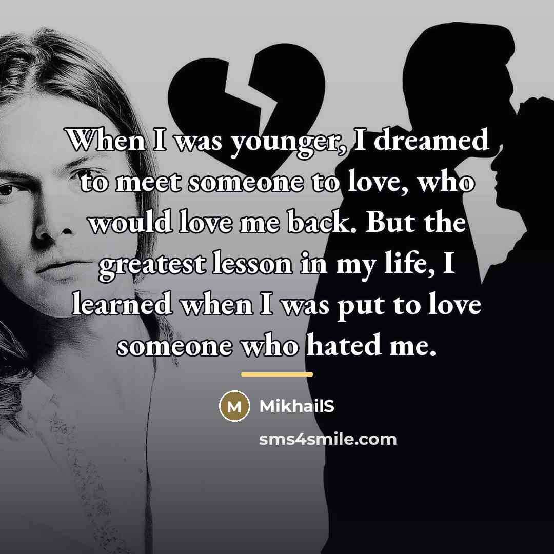 “When I was younger, I dreamed to meet someone to…” quote by MikhailS