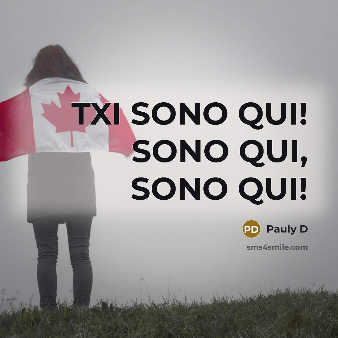 “TXI SONO QUI! SONO QUI, SONO QUI!…” quote by Pauly D