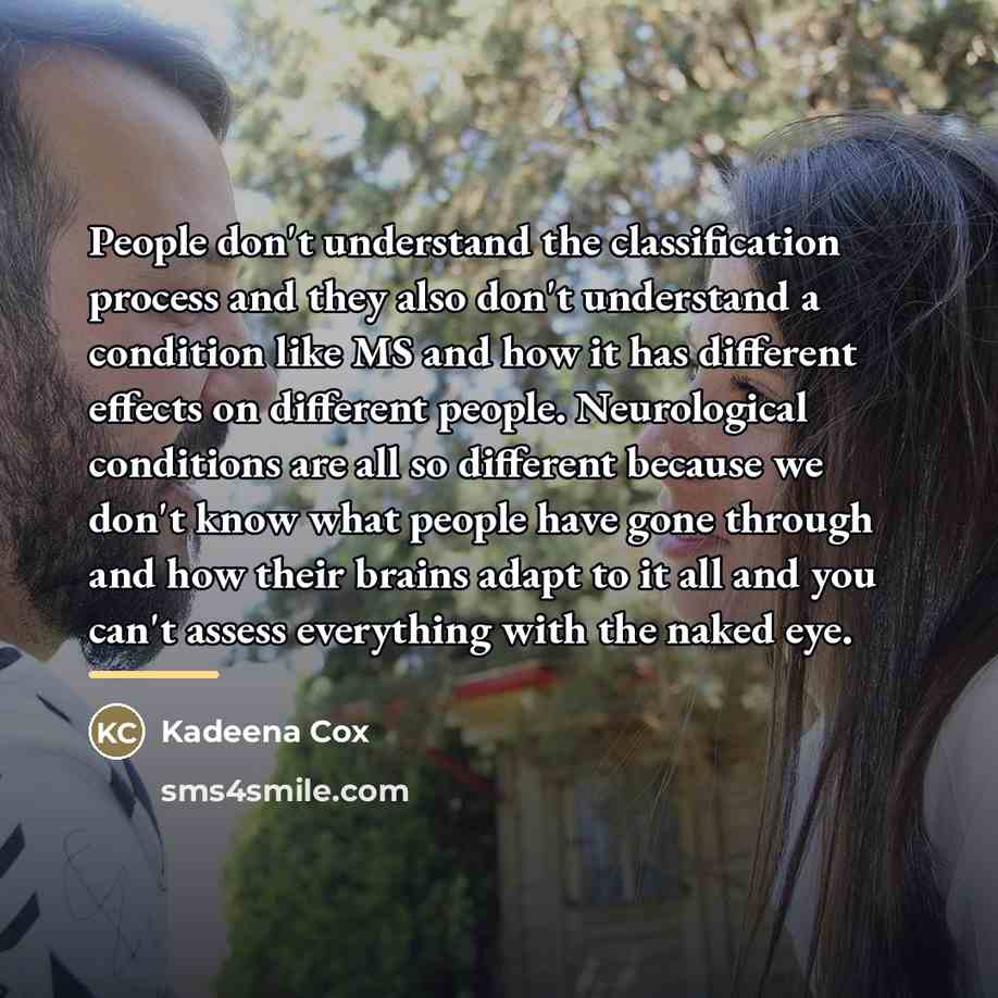 “People don't understand the classification process and they also don't…” quote by Kadeena Cox