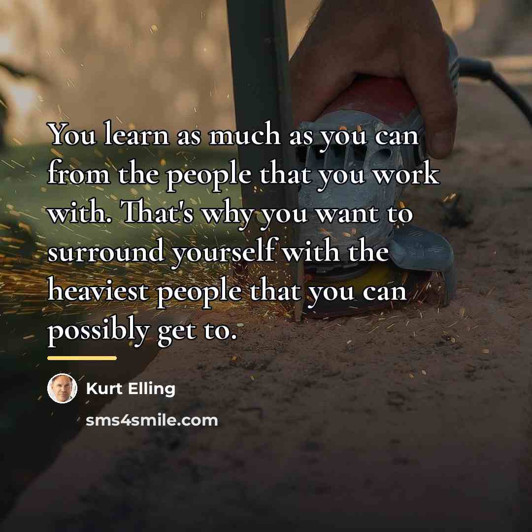 “You learn as much as you can from the people…” quote by Kurt Elling
