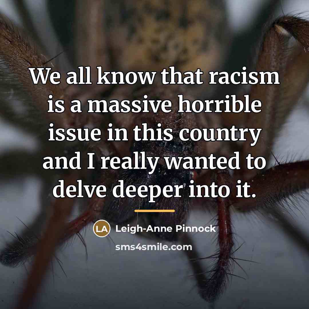 “We all know that racism is a massive horrible issue…” quote by Leigh-Anne Pinnock