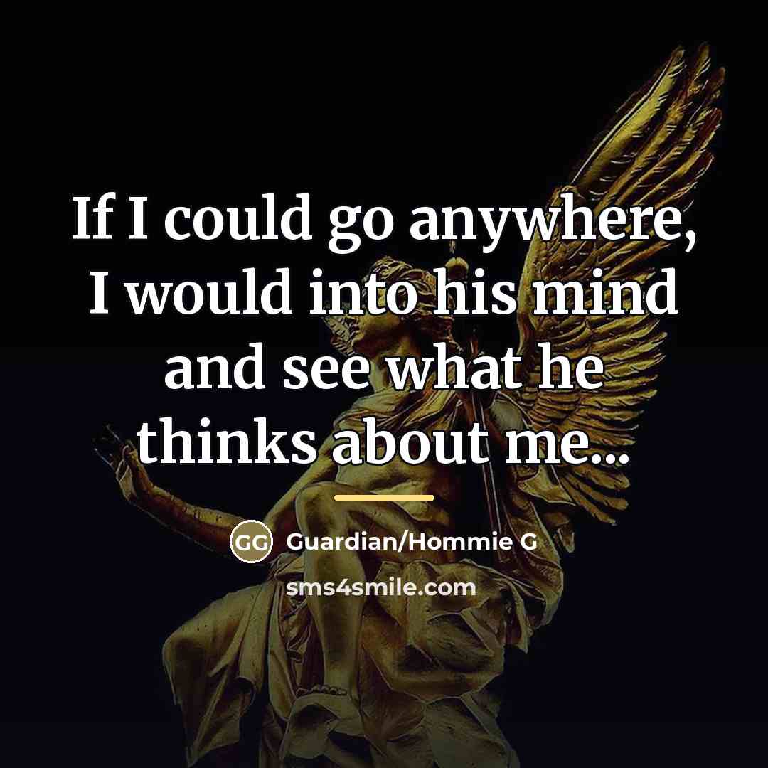 “If I could go anywhere, I would into his mind…” quote by Guardian/Hommie G