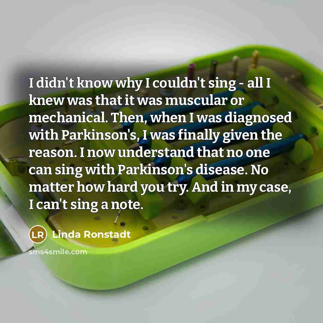 “I didn't know why I couldn't sing - all I…” quote by Linda Ronstadt