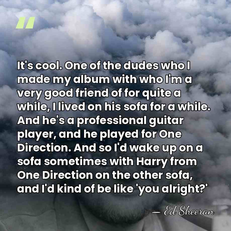 It's cool. One of the dudes who I made my album with&hellip; - Ed Sheeran