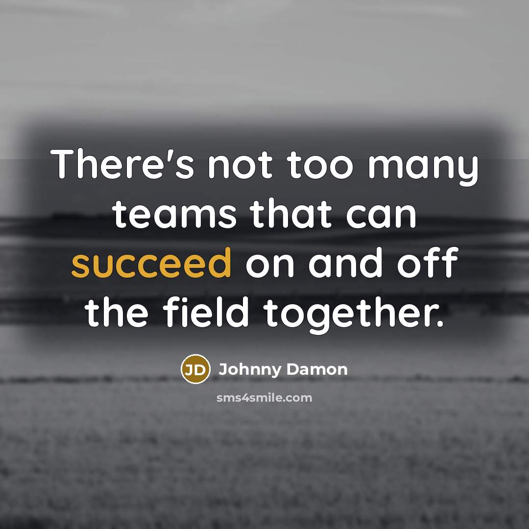 “There's not too many teams that can succeed on and…” quote by Johnny Damon