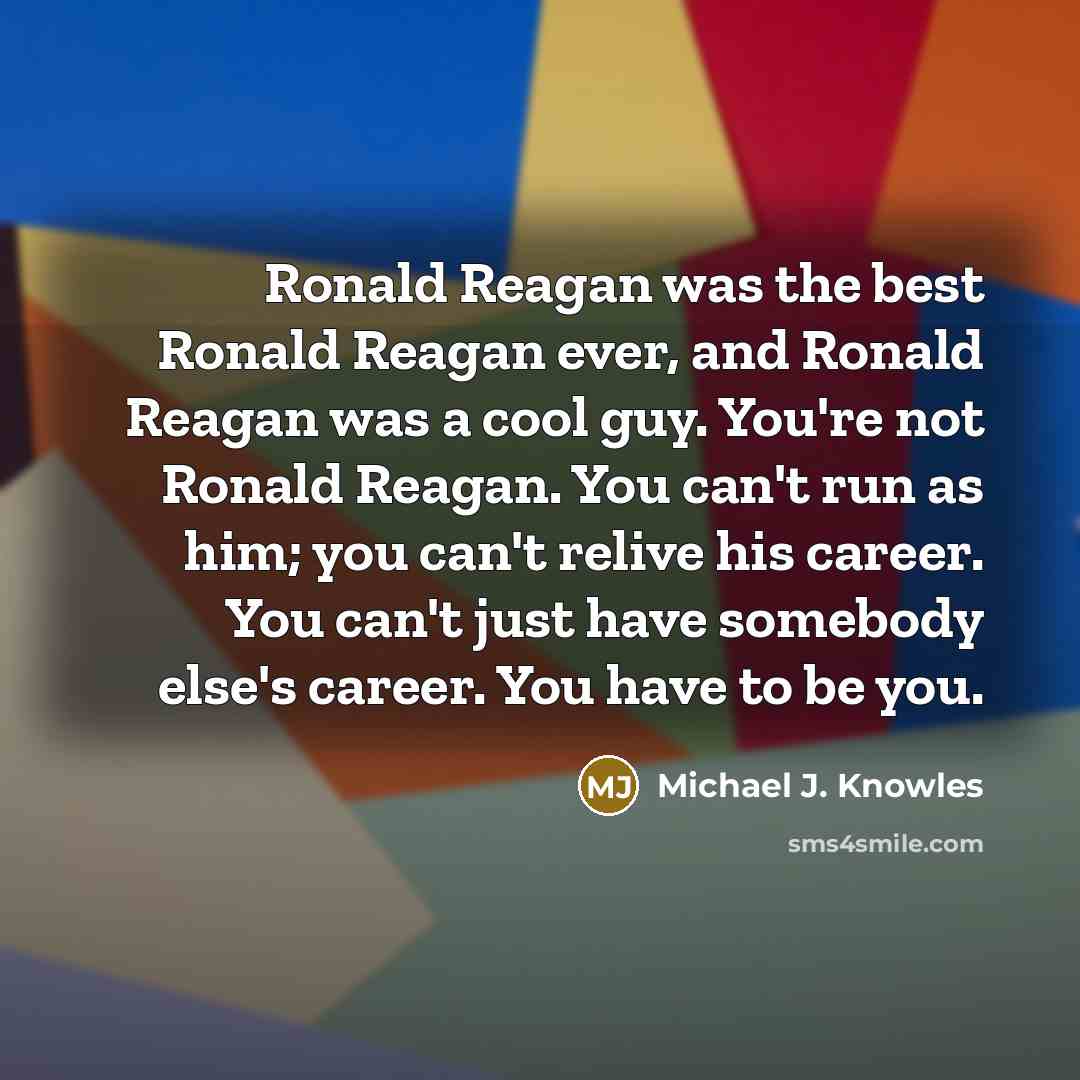“Ronald Reagan was the best Ronald Reagan ever, and Ronald…” quote by Michael J. Knowles