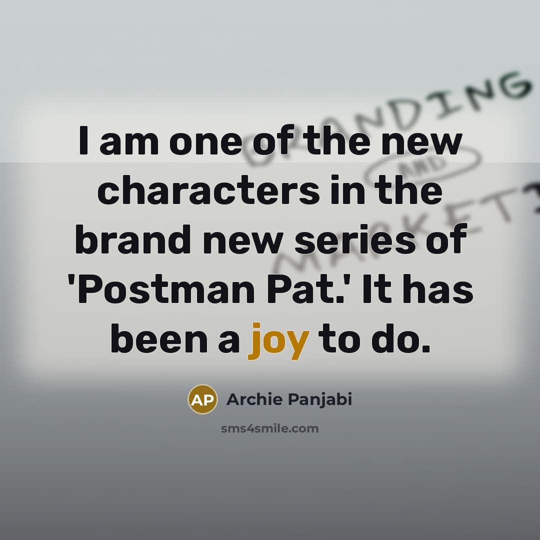 “I am one of the new characters in the brand…” quote by Archie Panjabi