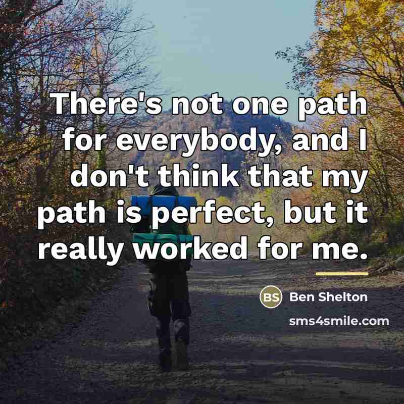 “There's not one path for everybody, and I don't think…” quote by Ben Shelton