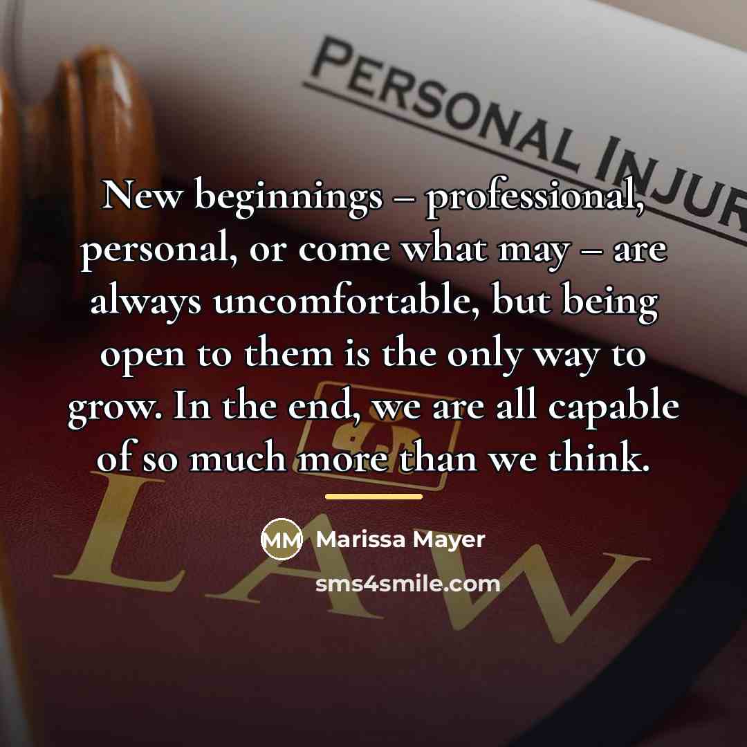 “New beginnings – professional, personal, or come what may –…” quote by Marissa Mayer
